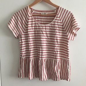 Madewell Short Peplum Top